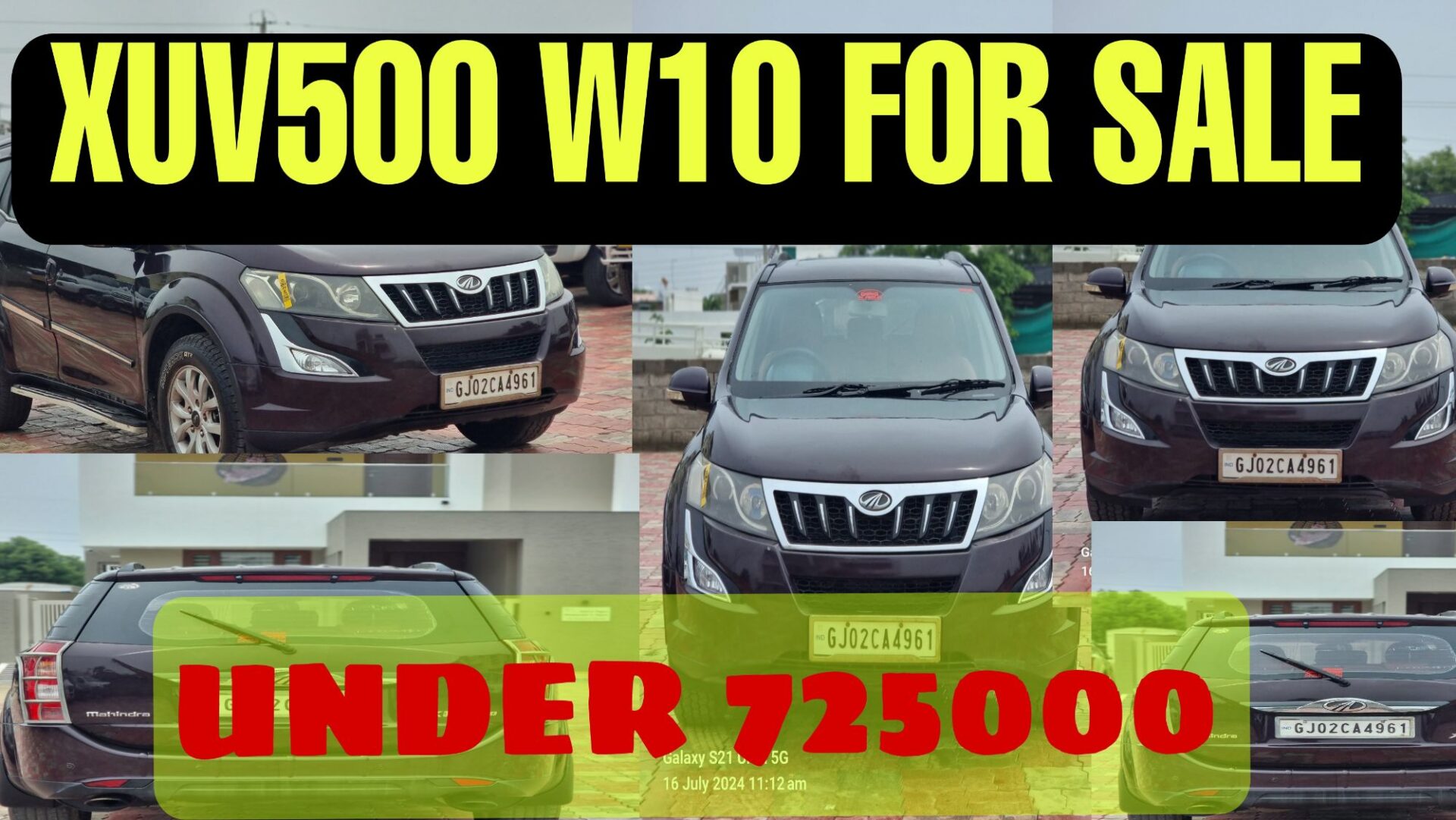 Second Hand XUV 500 W10 Sale In Ahmedabad